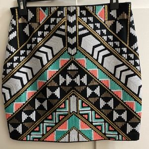 Express Aztec skirt, size medium, like new, only worn 1 time